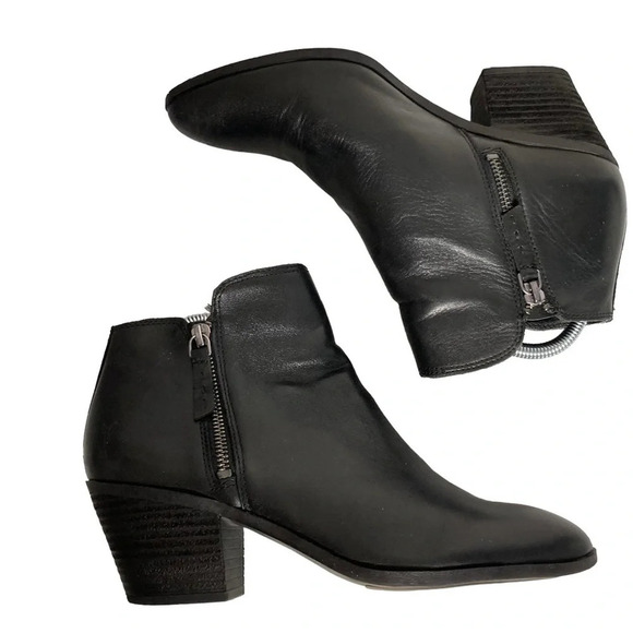 Frye Judith Black Double Side Zip Ankle Bootie. Sz: 8.5 - Picture 4 of 12